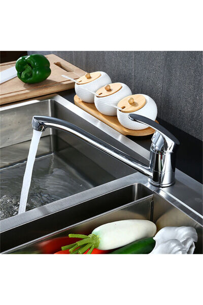 STARSTAR Kitchen sink mixer tap, single-handle kitchen tap, 360° rotating kit...