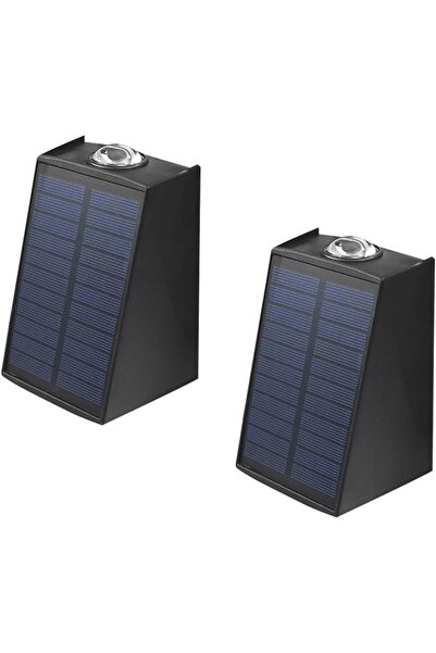 STARSTAR 2-Piece LED Waterproof Solar Outdoor Ambient Light, Black Warm White...