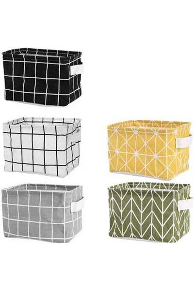 STARSTAR Mini storage baskets (5-piece set) Canvas storage bags, home decor, ...