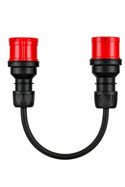 EV-CHARGE CEE 32A 3 Faz (5 Kutuplu) Fiş - CEE 32A 3 Faz (5 Kutuplu) Priz Dönüştürücü