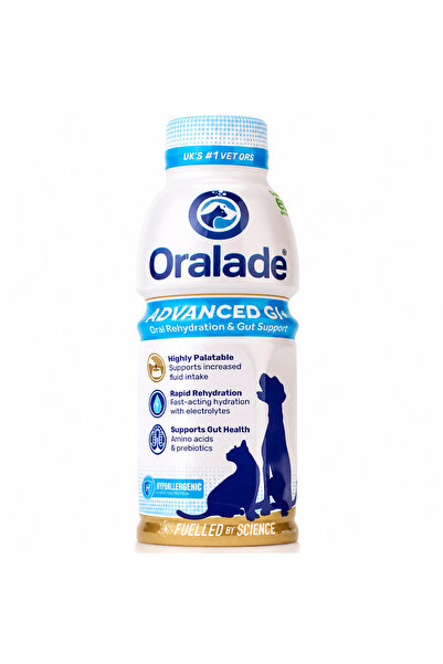 gen Oralade Advanced GI+ Oral Rehydration & Gut Support for Dogs & Cats (500ml)