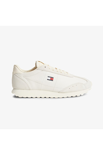 Tommy Hilfiger Retro Runner Archive Kadın Krem Spor Ayakkabı