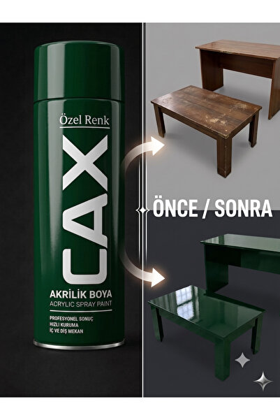 caxcolors CAX Akrilik Sprey Boya - Sehpa Masa Mobilya Boyası Kendin Yap (DIY)...