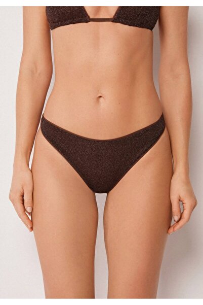 Calzedonia Brazilian Bikini Bottom Metallic Glow