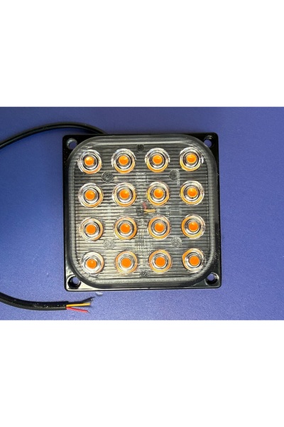 Led Lampă stroboscopica / strobo slim pătrată12-24V cod CBD-BS-FX-16LED