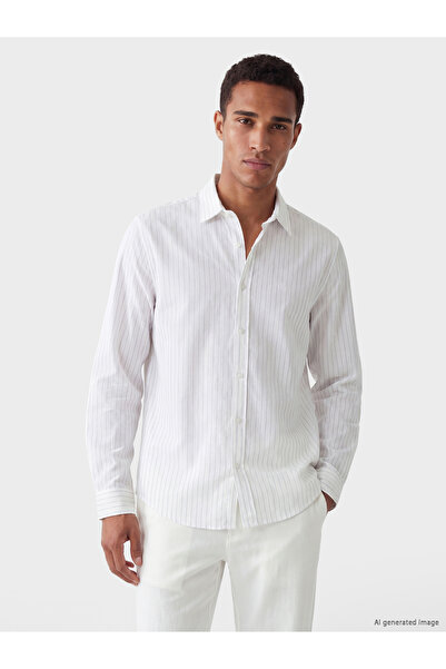LC Waikiki Regular Fit Striped Twill Men's Shirt