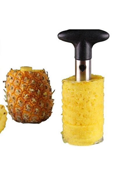 STARSTAR Pineapple slicer - Pineapple peeler - Plastic - Metal - Black