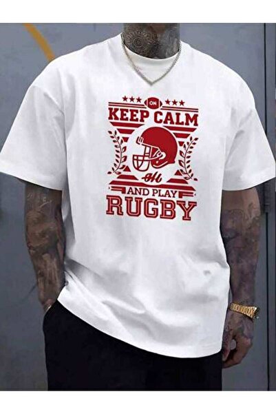 NOURAM Keep Calm And Play Graphic Men's Printed Cotton TShirt Cool Sports Cas...
