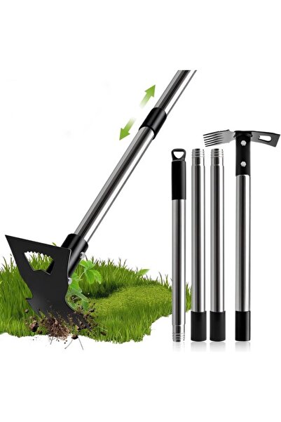 Morvena Picks Dispozitiv de tăiat buruieni manual cu mâner lung de 148 cm și ...