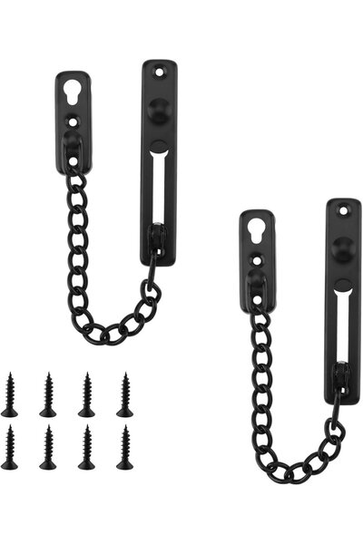 STARSTAR Two-piece stainless steel security door chain - robust and durable i...