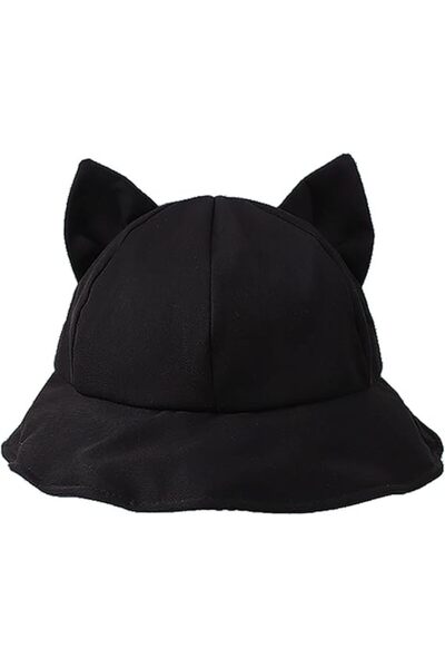 STARSTAR Women's cat ear bucket hat, solid color bucket hat, women's folding ...
