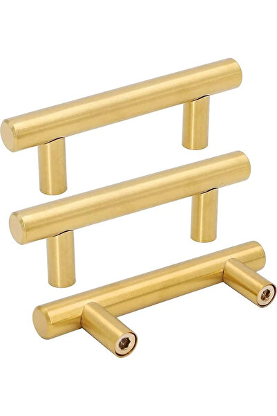 STARSTAR 15 gold-plated cabinet handles, 64mm hole spacing, suitable for kitc...