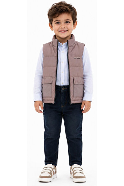İrem Çocuk Giyim Boy's Seasonal Three-Piece Set with Inflatable Vest, Shirt a...