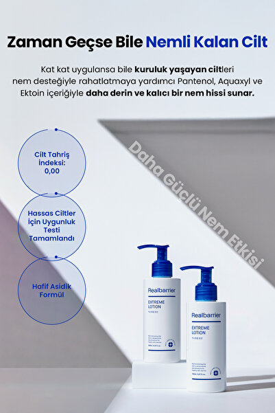 Real Barrier Hassaslaşmış Cilt Bariyerini Destekleyen Nemlendirici Losyon REALBARRIER Extreme Lotion