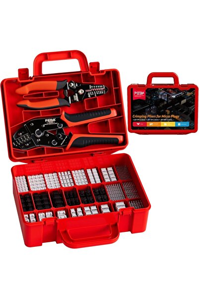 PEBA Set de clești de sertizat 0.03-0.5 mm² cu 24 de tipuri de conectori JST-...
