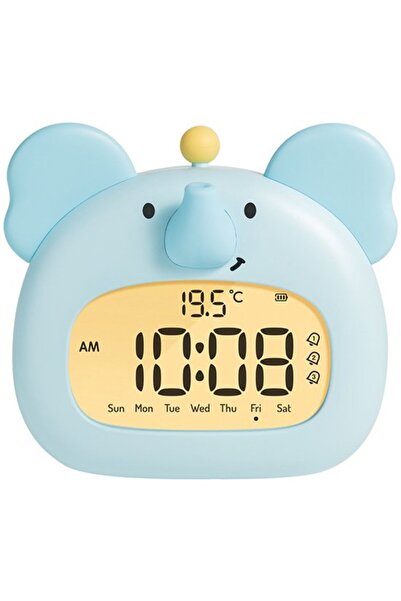 STARSTAR Elephant 3-in-1 Kids Digital Alarm Clock & Dimmable Night Light, USB...