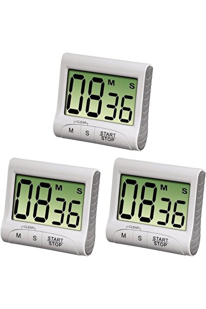 Morvena Picks Cronometru digital de bucătărie cu ecran LCD mare, afișaj digit...