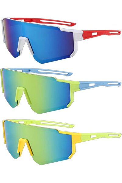 STARSTAR Three pairs of children's cycling sunglasses with UV400 protection p...