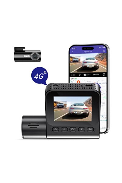 AZDOME S50 4k Sim Kartlı & 2 Kameralı 4K Araç İçi Kamera(Obd Park Kiti)