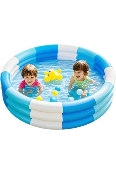 STARSTAR Inflatable Pool - Children's Pool - Blue Baby Pool and Ball Pit - PV...