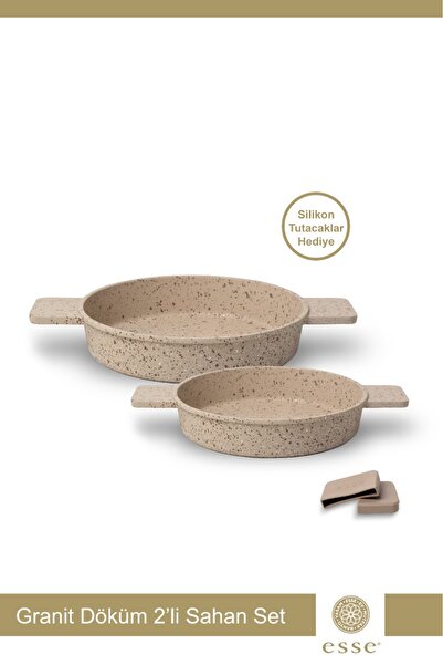 Esse Granit Döküm Sahan Set 2 Li 16 CM 20 CM