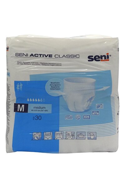 Seni Scutece pentru Adulți Active Classic – Mărimea 2, Medium, 30 Bucăți