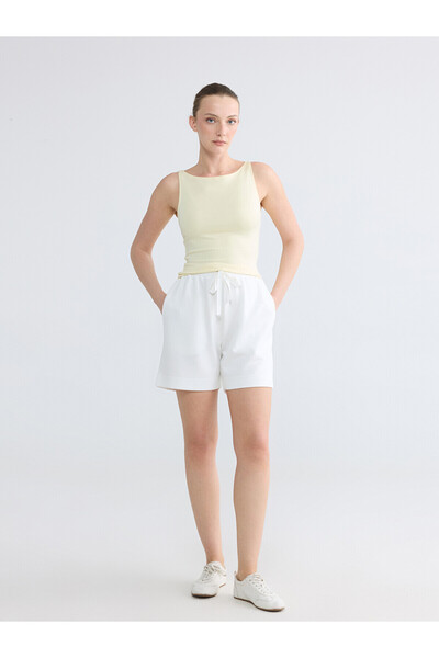 LC Waikiki Trendlucky Soft Touch Women's Shorts with Elastic Waist with Diffe...