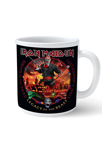 ART HEDİYE كوب مطبوع من Iron Maiden Nights of the Dead Legacy of the Mexico City