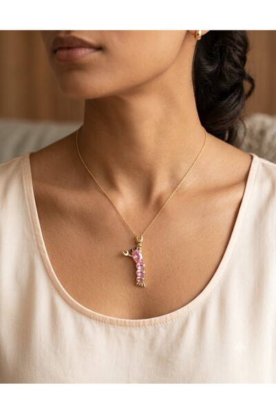 Ralp Moda Moving Tail Pendant with Lobster Figure