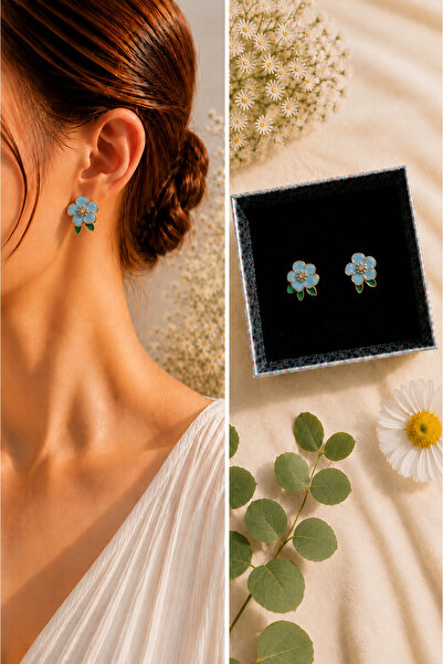 PULİNİN DÜKKANI Handcrafted Purple Flower Earrings – Lightweight Design with ...