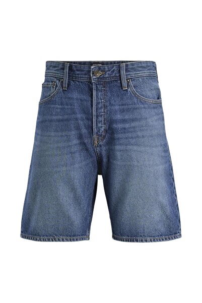 Jack & Jones Βερμούδα τζιν ανδρική "Loose Fit" μπλε