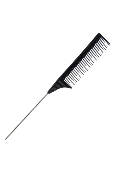 BAMI NETWORK Pieptene pentru tapat parul negru 23cm cu varf metalic