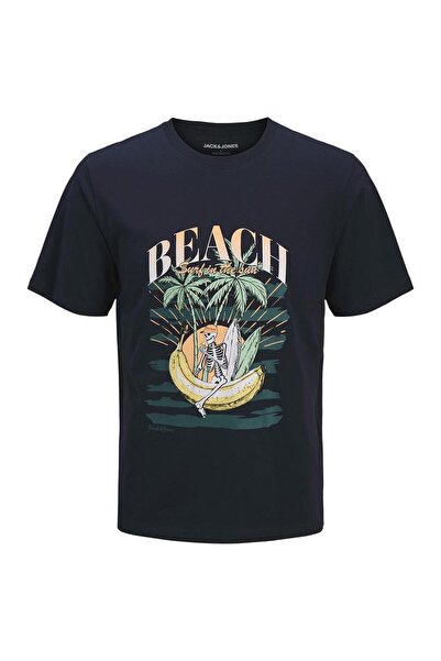 Jack & Jones Μπλούζα κοντομάνικη ανδρική "King" μπλε