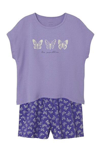 Name it Πυτζάμα "Butterflies" λιλά