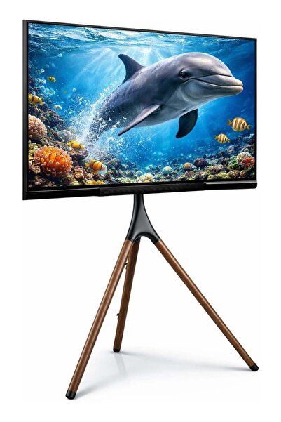 BRANDTECH 45"-65" Tripod TV Stand, Modern Easel TV Stand, Height Adjustable S...