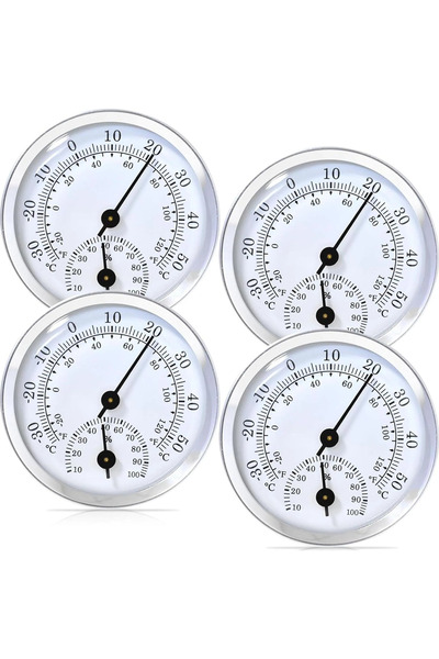 STARSTAR 4-piece thermometer and hygrometer set, precision thermometer and hy...