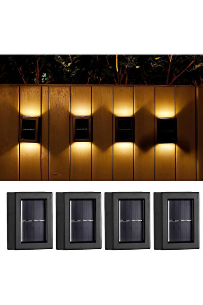 STARSTAR Garden lights, 4-piece set, solar LED wall lights, solar garden wall...