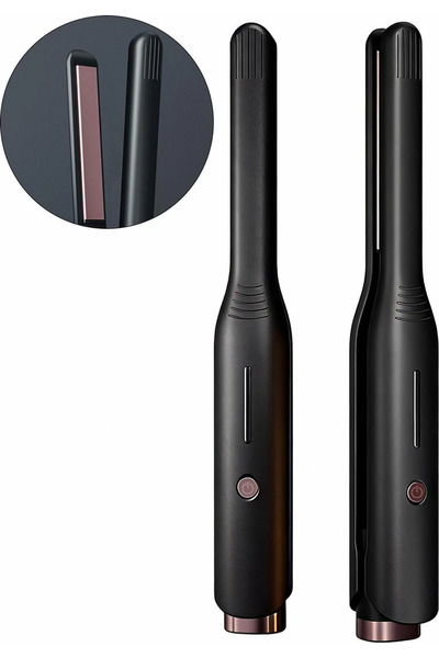 STARSTAR Mini hair straightener, suitable for short hair and beard, 2-in-1 st...