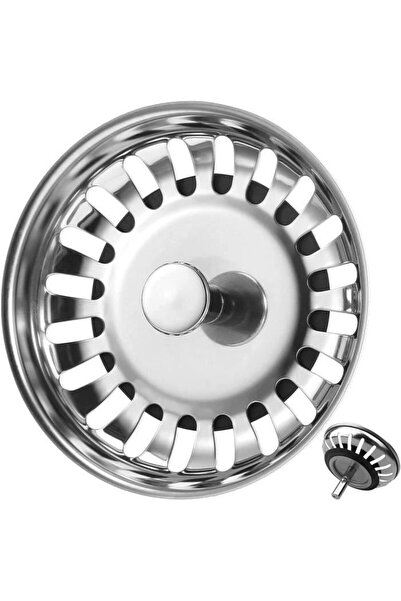 STARSTAR Stainless Steel Sink Filters/Plugs, 79mm Diameter, with Rubber Seali...