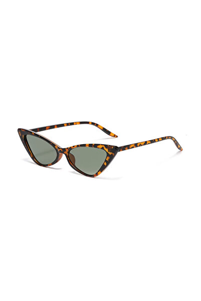 Toz Vintage Orizo Leopard Bone Frame Brown Glass Cat Eye Vintage Retro Sungla...