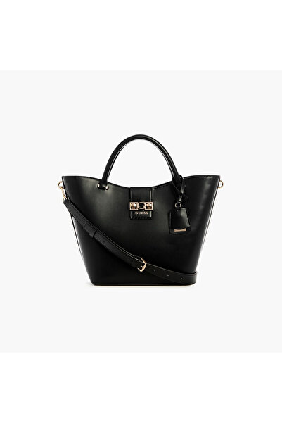 Guess Jane Double Handle Tote Bag with Magnetic Closure and Adjustable Strap