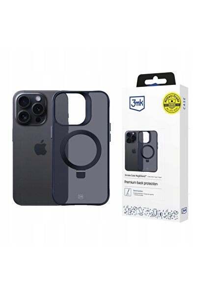 3MK Husă fumurie iPhone 13 Pro Max Magsafe și Suport