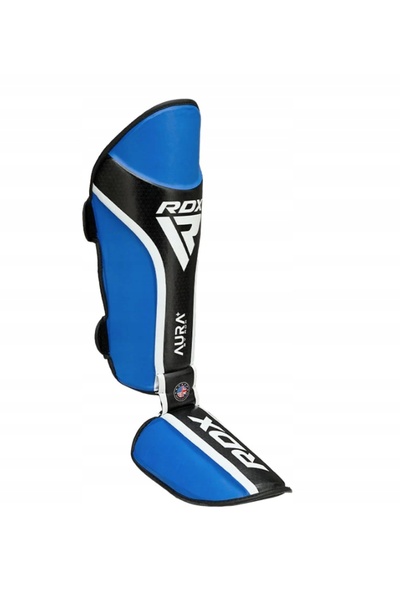 RDX Protecții pentru tibie și gleznă Shin Instep Aura Plus T-17 albastru L