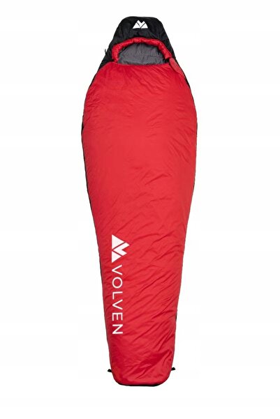 NO BRAND Sac de dormit turistic VOLVEN Expedition 220x80 cm roșu dreapta