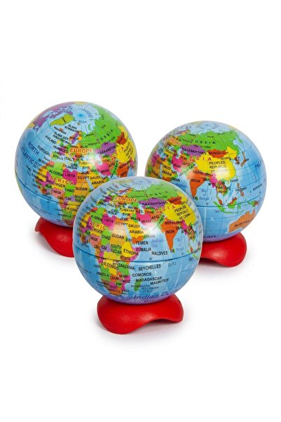 Maped Globe 1-Hole Metal Canister Pencil Sharpener – Set of 3