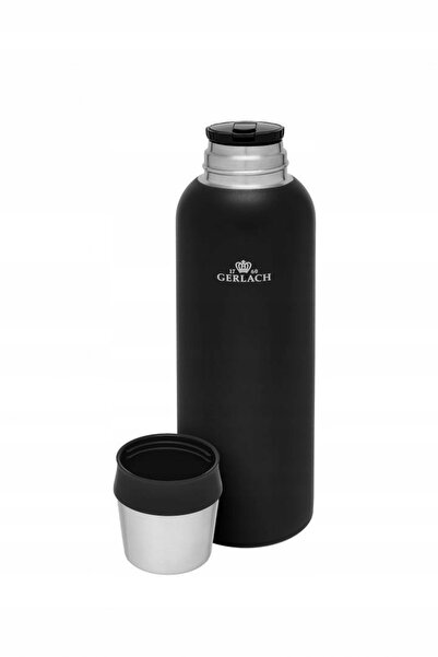 NO BRAND GERLACH ASSIST THERMOS 1 L OȚEL INOXIDABIL NEGRU
