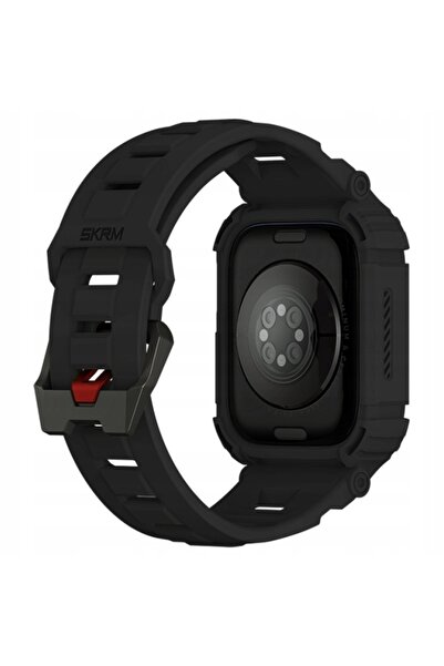 NO BRAND Carcasă și curea 2 în 1 Skinarma Mecha pentru Apple Watch 45/44mm negru