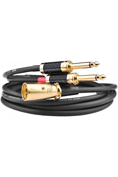 NO BRAND Cablu 2x6,3 Jack mono - XLR tată Klotz 8m