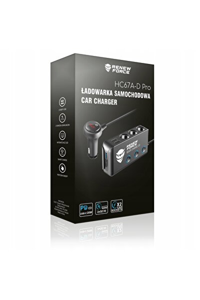 Renew Force Putere puternică 12-24V 4xUSB QC PD 200W Adaptor splitter pentru ...
