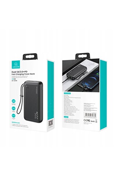 Usams Powerbank PB60 20000mAh 22.5W Încărcare rapidă